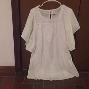 Old Navy white linen dress